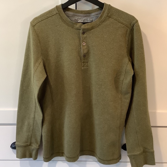 Eddie Bauer Men’s Thermal Henley Size Medium - Picture 1 of 3